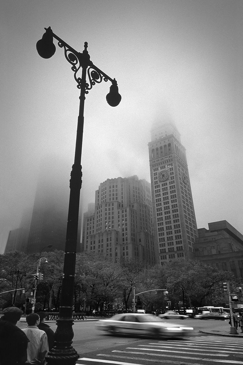 Met Life Building in Fog